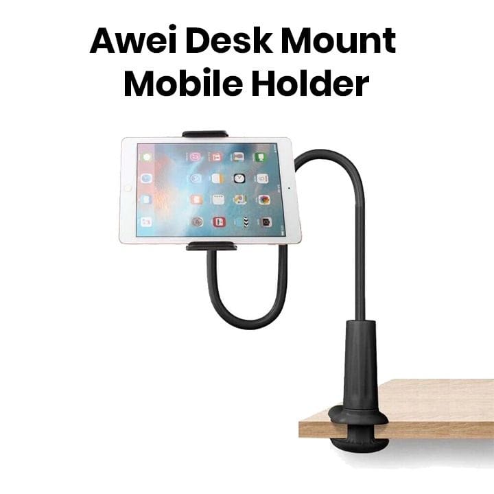 Awei Flexible Desk Mount Mobile Holder - Black | X3