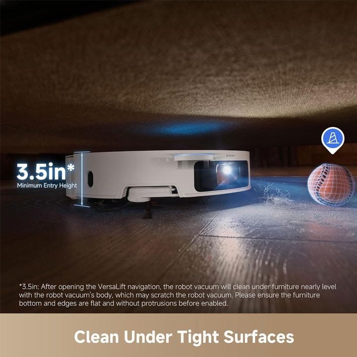 ‑ دريمي X50 Ultra مكنسة روبوت | أبيض | RLX85CE4