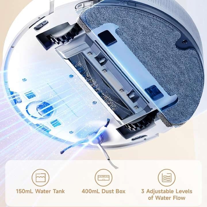 Dreame D10 Plus Gen 2 Robot Vacuum Cleaner, Powerful Carpet Care, Easy Cleaning Adaptation, Intelligent Mapping And Obstacle Avoidance - White - RLD32GD