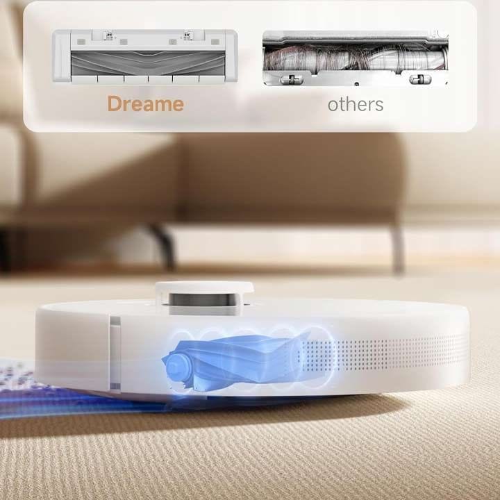 Dreame D10 Plus Gen 2 Robot Vacuum Cleaner, Powerful Carpet Care, Easy Cleaning Adaptation, Intelligent Mapping And Obstacle Avoidance - White - RLD32GD