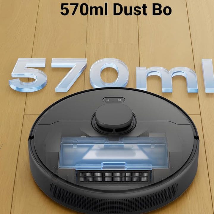 Dreame D9 Max Gen 2 Robot Vacuum Cleaner, Dual Smart Brushes, All-in-One PowerDock, Pet-Friendly Smart Control - Black - RLD34GA