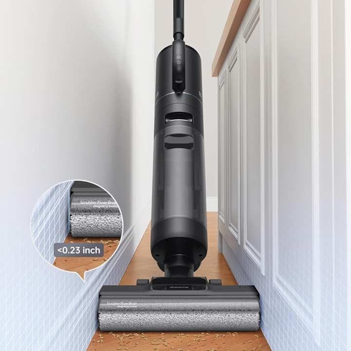 Dreame H12 Dual Wet Dry Vacuum Cleaner, Edge-To-Edge Cleaning, Advanced Mess Detection, No Mold, Mildew, Nasty Odors - Black - HHV4