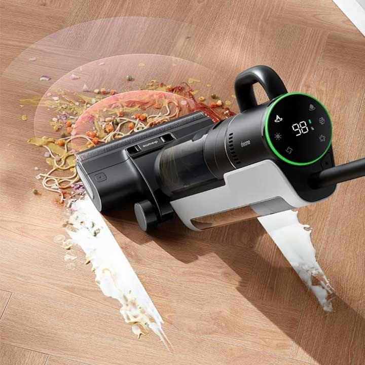 Dreame H12 Dual Wet Dry Vacuum Cleaner, Edge-To-Edge Cleaning, Advanced Mess Detection, No Mold, Mildew, Nasty Odors - Black - HHV4