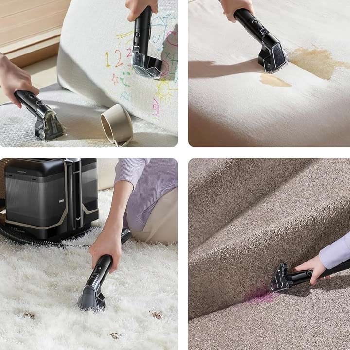 Dreame Portable Carpet Spot Cleaner, Hot Water Stain Removal, Versatile Multi-Surface Cleaning Tools, Lightweight And Ergonomic Design - Black - N10