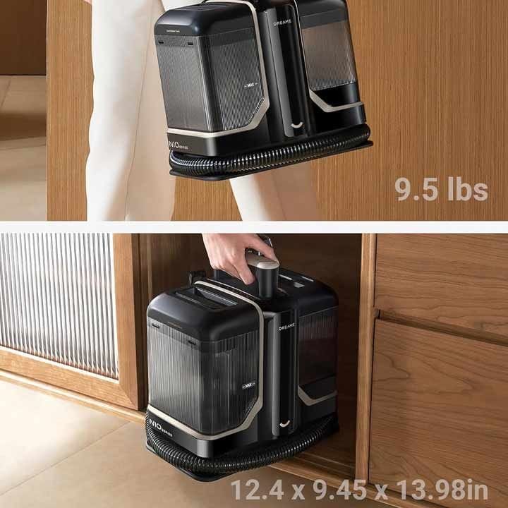Dreame Portable Carpet Spot Cleaner, Hot Water Stain Removal, Versatile Multi-Surface Cleaning Tools, Lightweight And Ergonomic Design - Black - N10