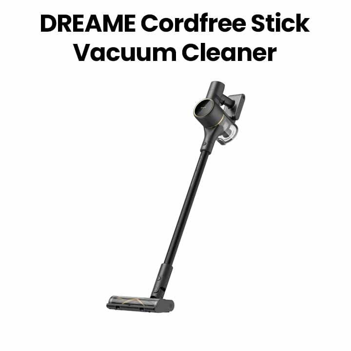 Dreame R10 Pro Cordless Stick Vacuum Cleaner, Powerful And Long-Lasting Suction, Dual Brush Head Design, Refined Filtration Technology - Black - VTV41B