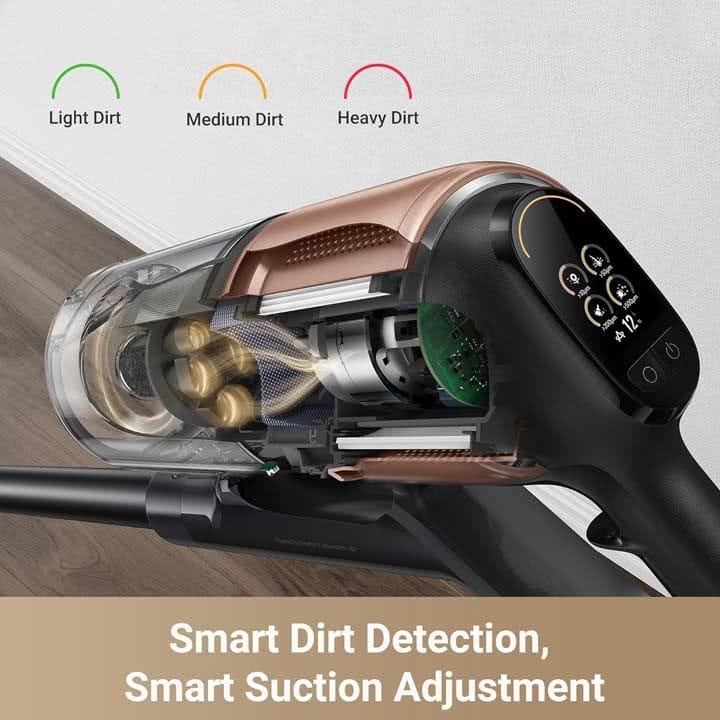 Dreame Z20 Cordless Stick Vacuum Cleaner, Powerful Suction, Extended Runtime, Smart Cleaning Technology, Versatile And Effortless Cleaning - Black - VZV22A