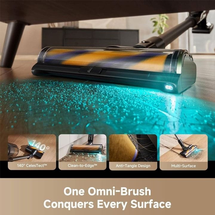 Dreame R20 Ultra Cordless Stick Vacuum Cleaner 210AW Suction, 90min Runtime, Smart Dirt Detection, Anti-Tangle Omni-Brush, LED Display | Black-VRV57F