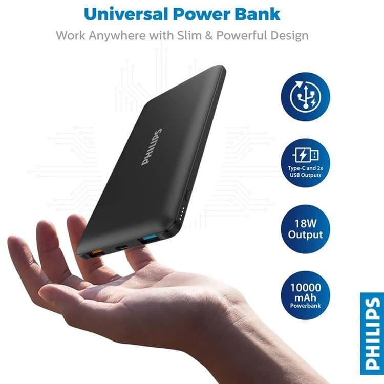 Philips 10,000mAh Powerbank | DLP1010C