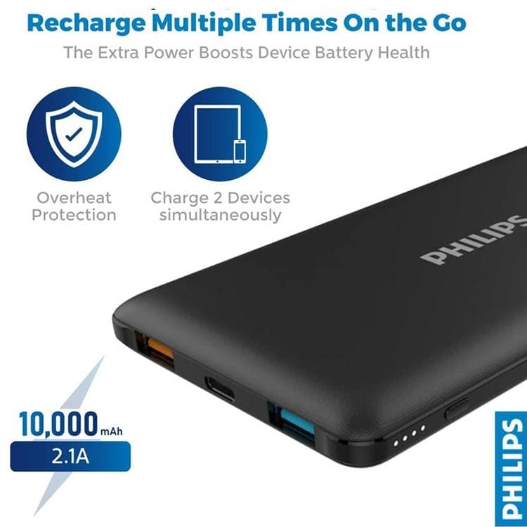 Philips 10,000mAh Powerbank | DLP1010C