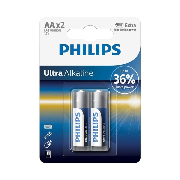 Philips Ultra Alkaline AA 2-Blister |LR6E2B/97