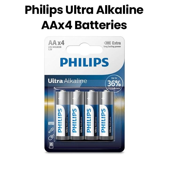Philips Ultra Alkaline AA 4-Blister |LR6E4B/97