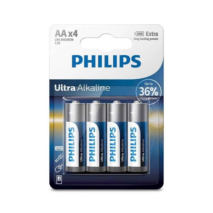 Philips Ultra Alkaline AA 4-Blister |LR6E4B/97