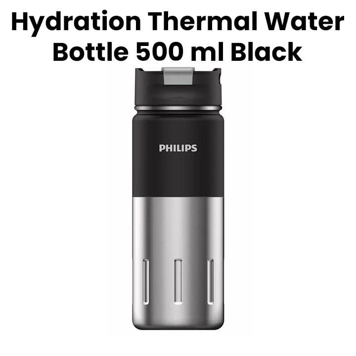 Philips GOZERO Hydration Thermal Water Bottle - Black | AWP2656BK/56