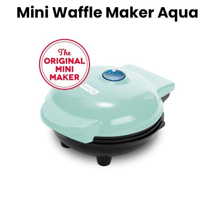 Dash Mini Waffle Maker - Aqua | DMW001AQ