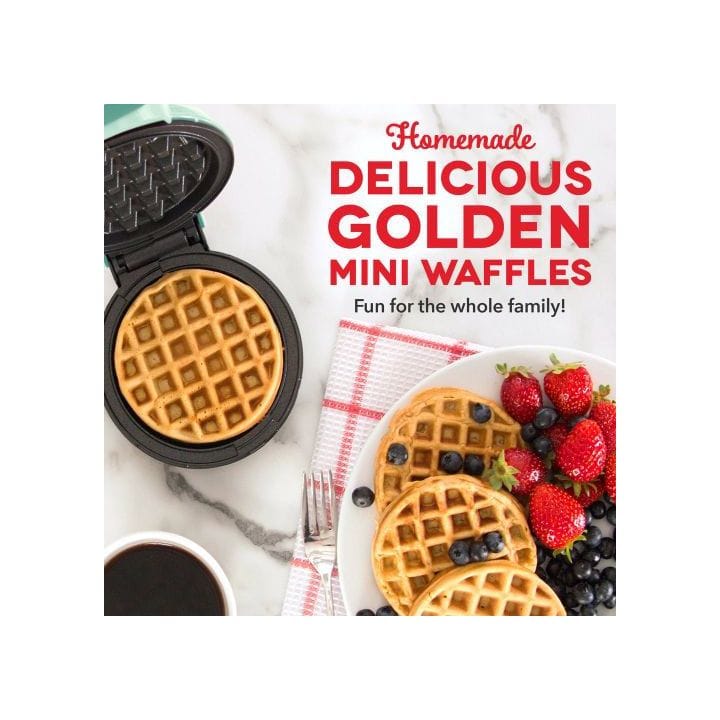 Dash Mini Waffle Maker - Aqua | DMW001AQ