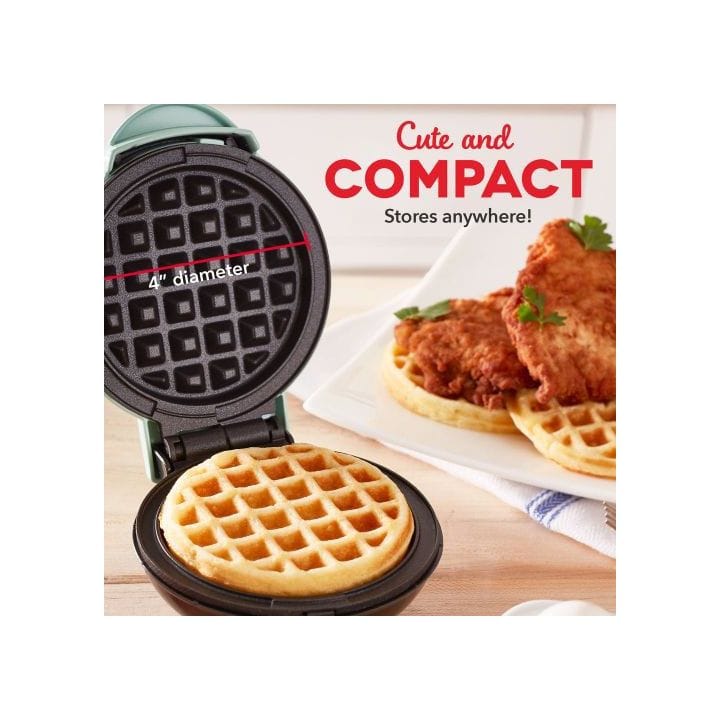 Dash Mini Waffle Maker - Aqua | DMW001AQ