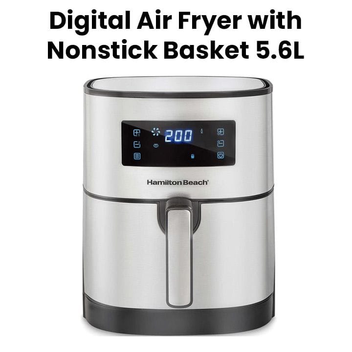 Hamilton Beach Digital Air Fryer with Nonstick Basket 5.6L | 35075-ME
