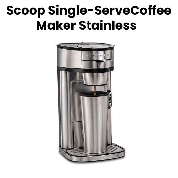 هاميلتون بيتش ماكينة قهوة سيركل سكوب سعة فردية من الستانلس ستيل 49981-SAU