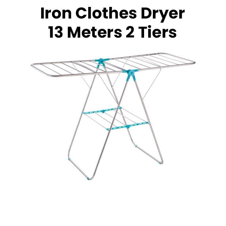 English Royal Iron Clothes Dryer 13 Meters 2 Tiers 