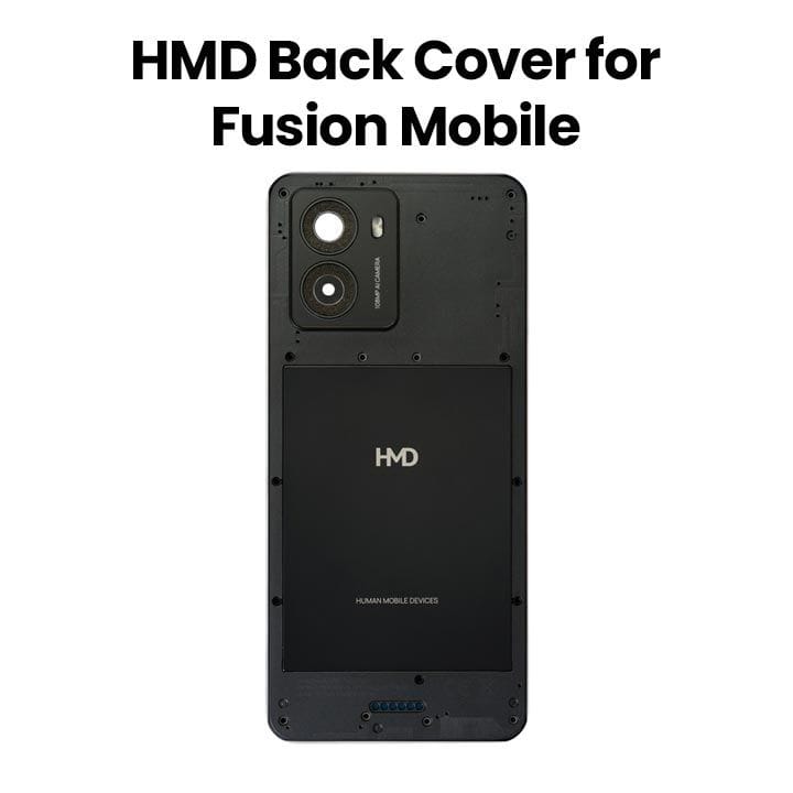 HMD Back Cover for Fusion Mobile  TA-1640 - Black| 70201702H001