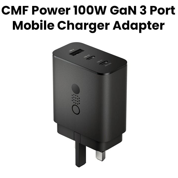 نَثينج شاحن GaN باور ١٠٠ واط - رمادي داكن | A10800016