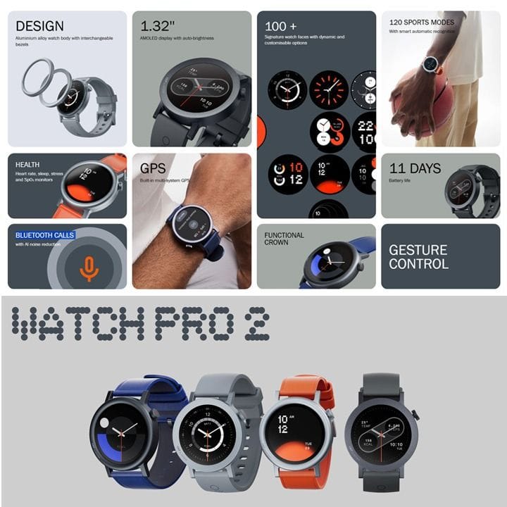 نَثينج ساعة ذكية Watch Pro 2 - أزرق | A10700016