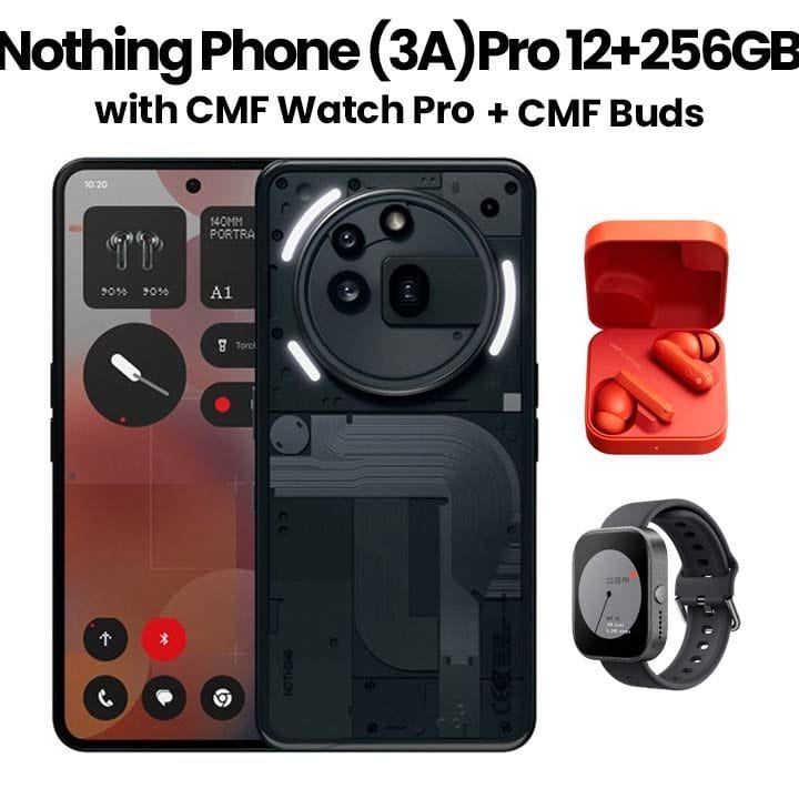 Nothing Phone (3a) Pro 12+256GB Smartphone - Black | A10400169