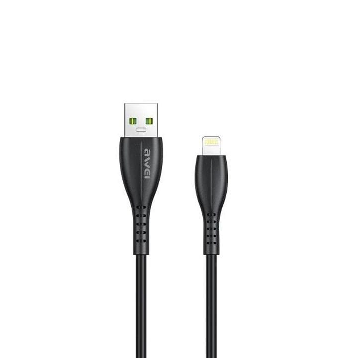 Awei Fast Charging Lightning Cable Black | CL-115L