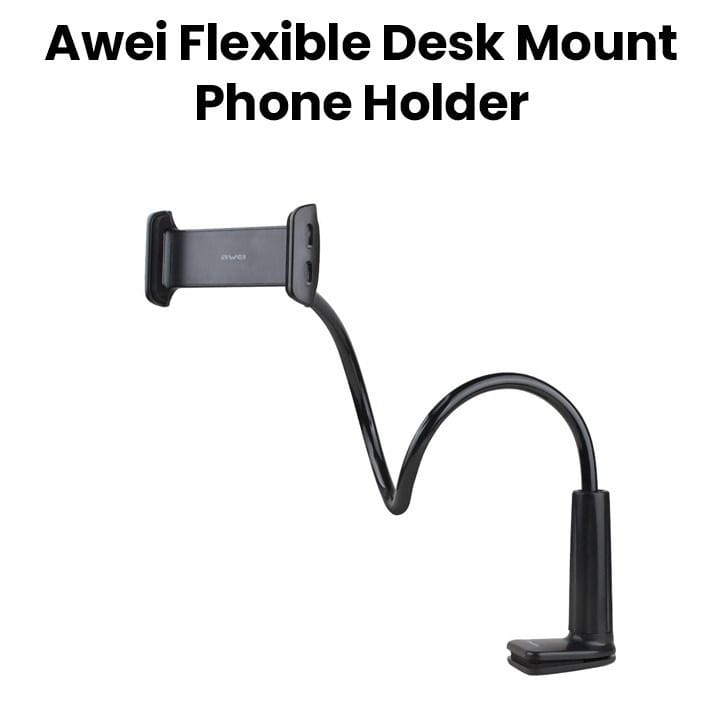 Awei Flexible Desk Mount Mobile Holder Black | X3