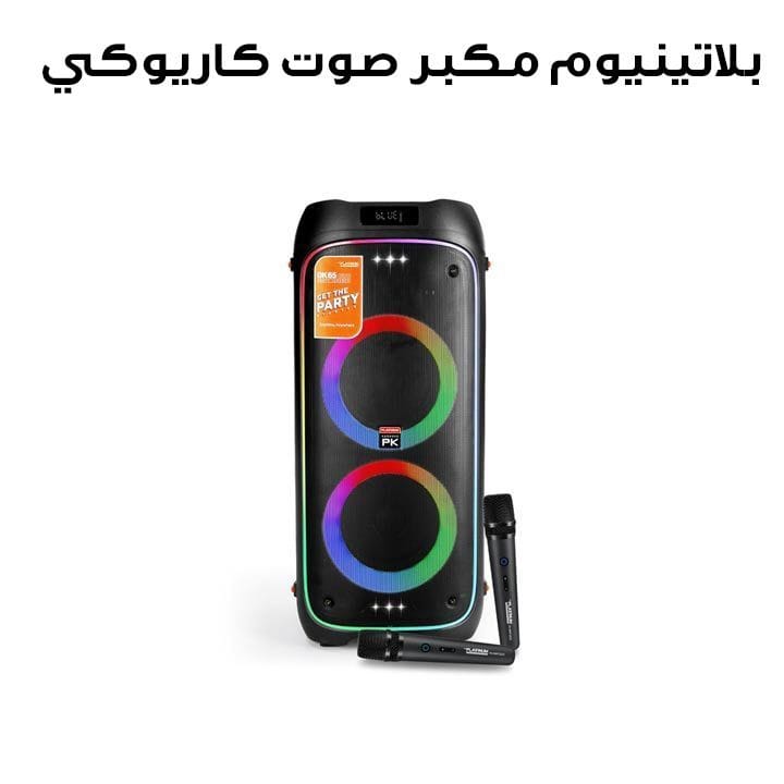 Platinum DK65 Duo Built-In Karaoke Party Jukebox Speaker