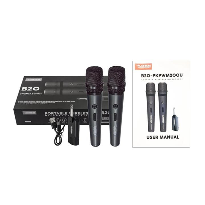 Platinum Karaoke  Dual Portable Wireless Mic |B20