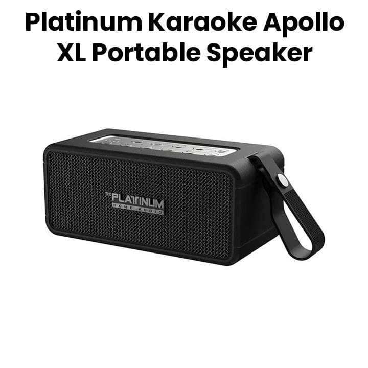 Platinum Karaoke Apollo XL Portable Bluetooth Speaker Black | PTHM520