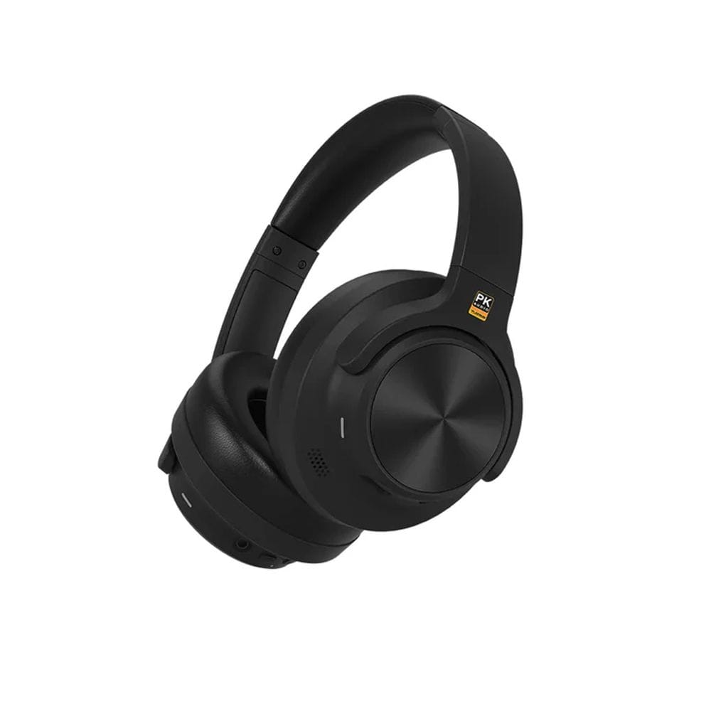 Platinum Karaoke Wave X500 Wireless Headphones, Active Noise Cancellation, Bluetooth Audio, Deep Bass Sound, Built-In Microphone & Long Battery Life | Black
