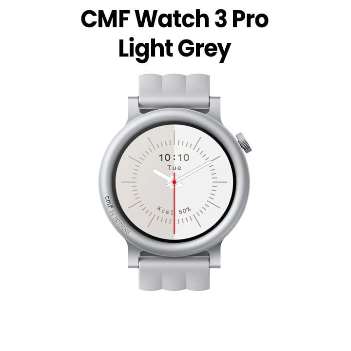 CMF Watch 3 Pro Smartwatch – Light Grey | D399-A10700022