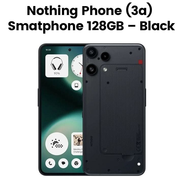 Nothing Phone (3a) Lite 8GB RAM 128GB Storage – Black | A10400251 