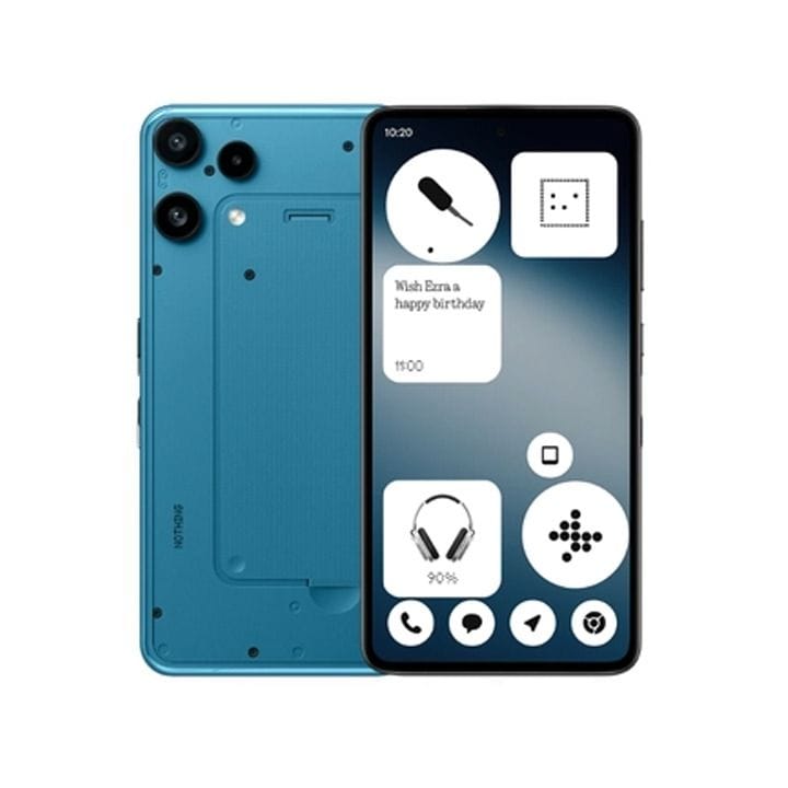 ناثينج فون (3a) لايت هاتف ذكي 5G – ذاكرة ٨ جيجابايت، سعة تخزين ٢٥٦ جيجابايت، شاشة AMOLED مقاس ٦.٧٧ بوصة بتردد ١٢٠ هرتز، كاميرا ٥٠ ميجابكسل، نظام Nothing OS أندرويد | أزرق – A10400275