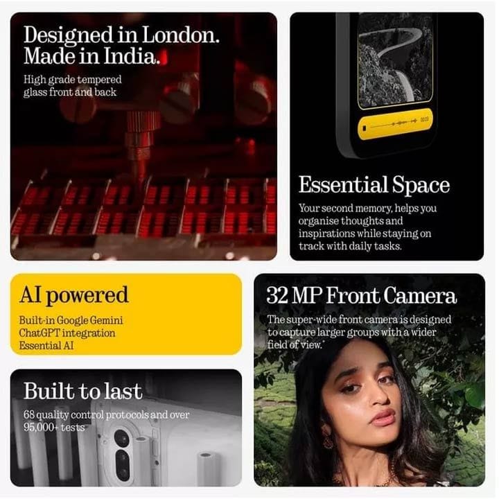 Nothing Phone (4a) 5G 12GB RAM 256GB, 6.78" AMOLED 120Hz, Snapdragon 7s Gen 4, 50MP Camera, 5080mAh – Black | A069-A10400283