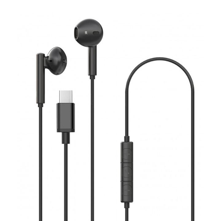DCU Tecnologic Stereo Earphones USB Type-C – Black |34151011