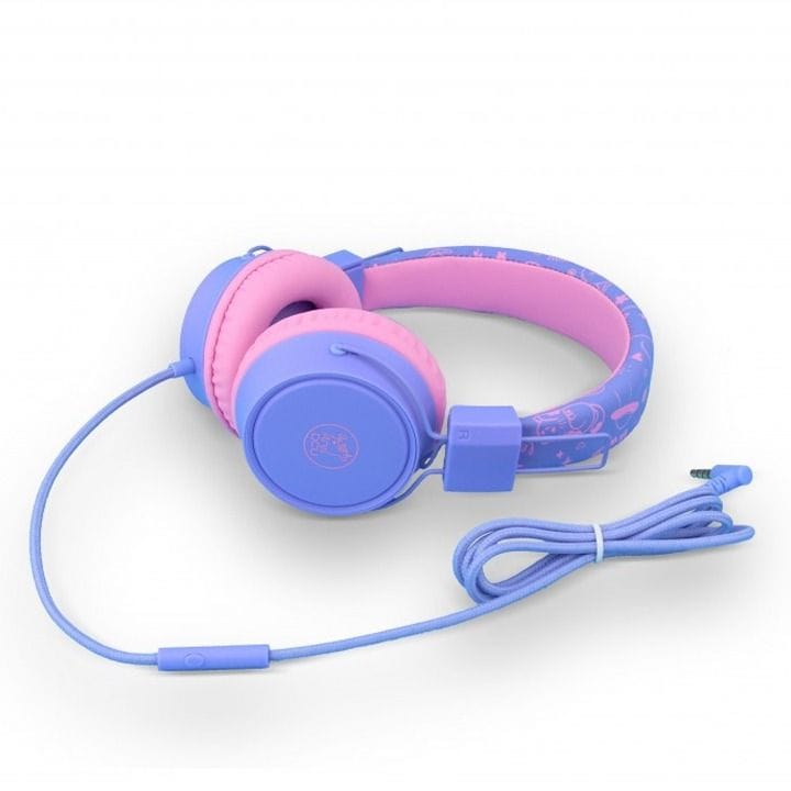 DCU Tecnologic Wired Kids Safe Headphones with Volume Protection – Pink/Purple |34152535