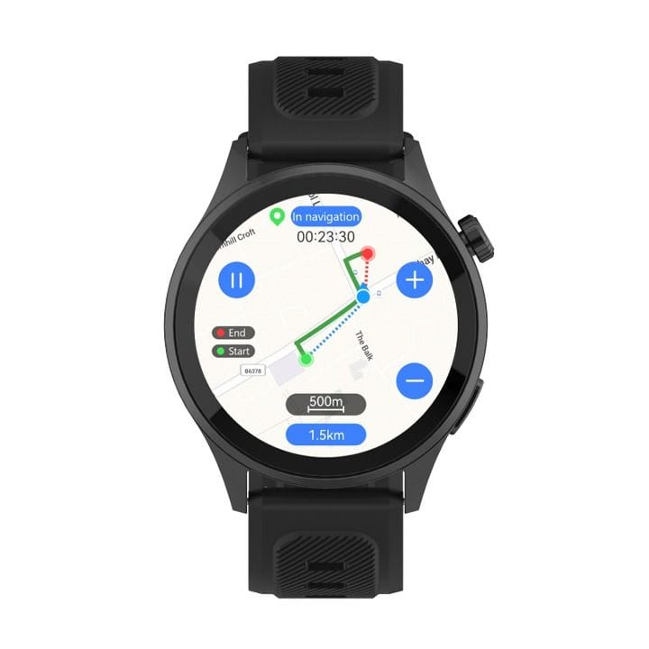 DCU Tecnologic GeoTrack GPS Smartwatch AMOLED Display – Black |34157085