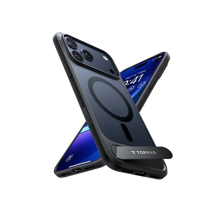 Torras Pstand Series Mobile Case for iPhone 17 Pro - Black | X00FX2563