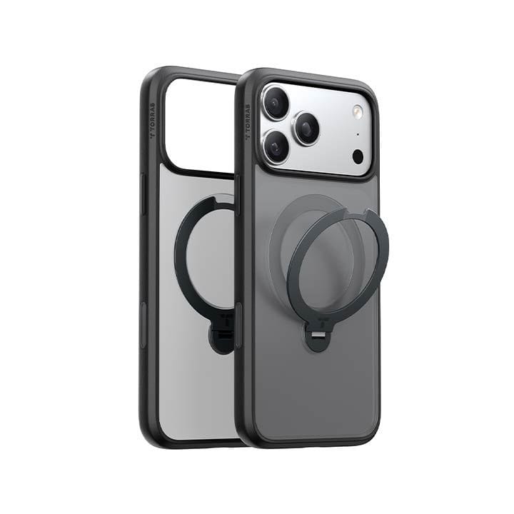 Torras Ostand Spin Series Mobile Case for iPhone 17 Pro - Black | X00FX2570