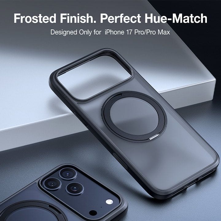 Torras Ostand Pro Series Mobile Case for iPhone 17 Pro - Black | X00FX2581