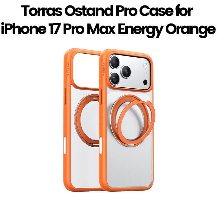 TORRAS iPhone 17 Pro スタンドケース オレンジ Torras - Ostand Pro Case for iPhone 17 Pro オレンジ TORRAS｜トラス
