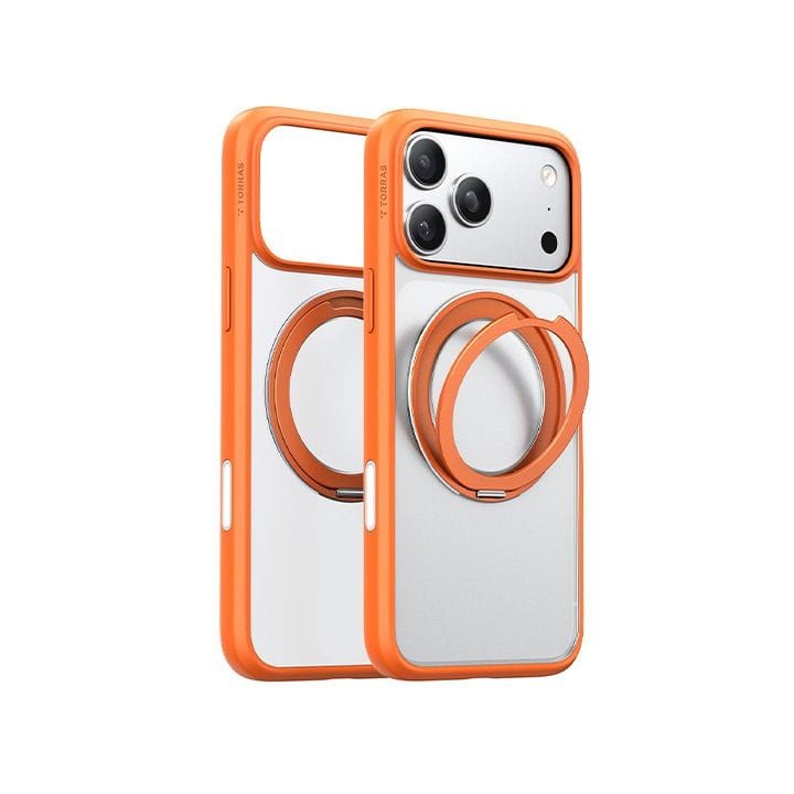 Torras Ostand Pro Series Mobile Case for iPhone 17 Pro Max - Energy Orange | X00FX2587