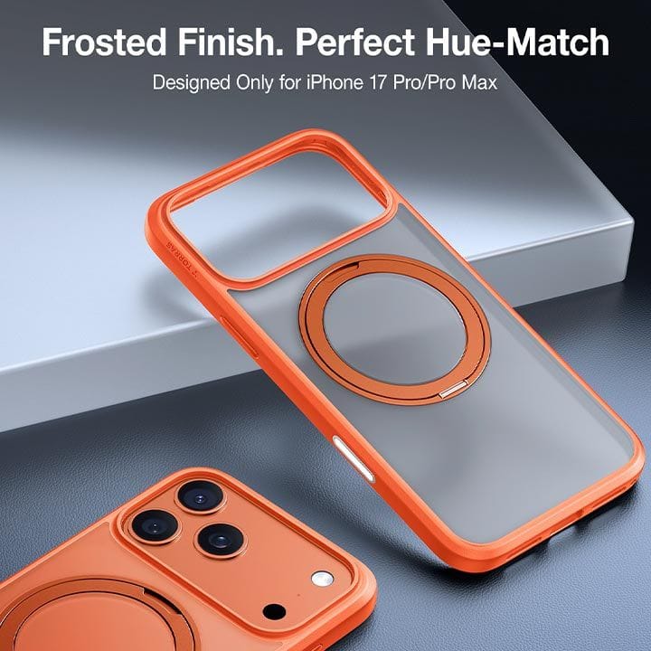 Torras Ostand Pro Series Mobile Case for iPhone 17 Pro Max - Energy Orange | X00FX2587