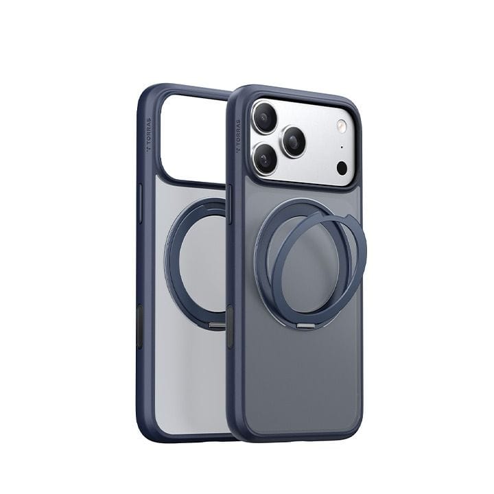 Torras Ostand Pro Series Mobile Case for iPhone 17 Pro Max - Midnight Blue| X00FX2589