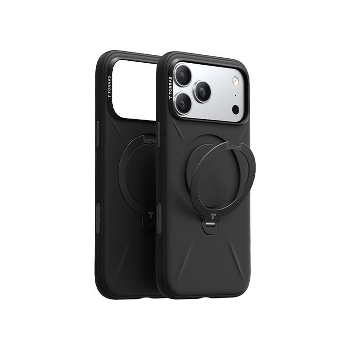 Torras QPro Silicone Mobile Case for iPhone 17 Pro - Obsidian Black | X00FX2590