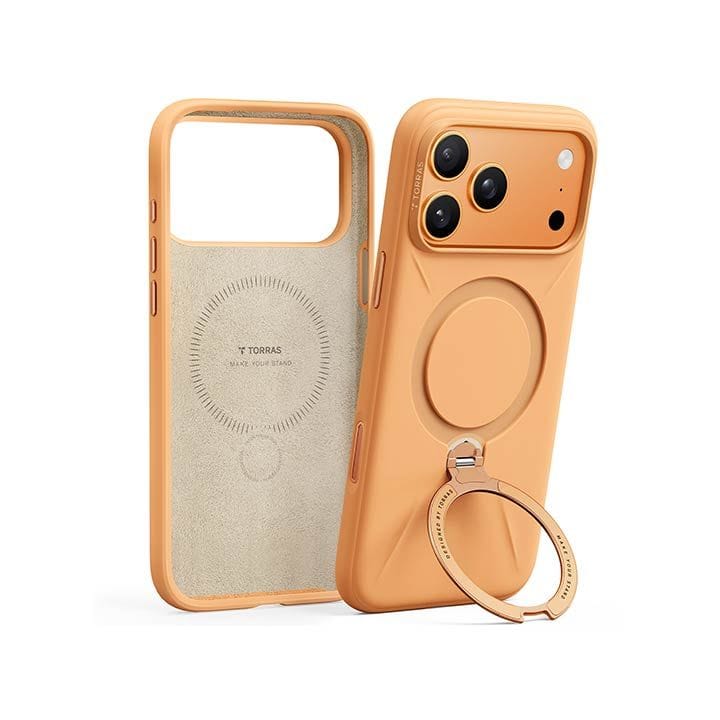 Torras QPro Silicone Mobile Case for iPhone 17 Pro Max - Energy Orange| X00FX2595